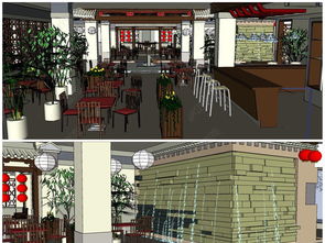 精品中式風(fēng)格酒館茶館室內(nèi)設(shè)計(jì)SU模型詳解與高效服務(wù)指南